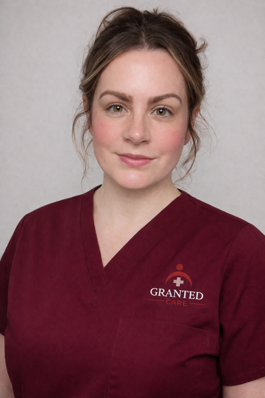 Shaylah Grant in Granted Care scrubs.